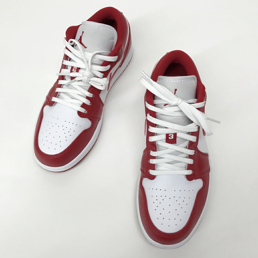 NIKE Air Jordan 1 Low Red White Multi Sneakers Size 26.0
