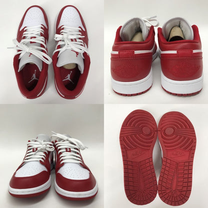 NIKE Air Jordan 1 Low Red White Multi Sneakers Size 26.0