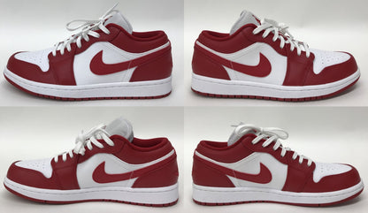 NIKE Air Jordan 1 Low Red White Multi Sneakers Size 26.0