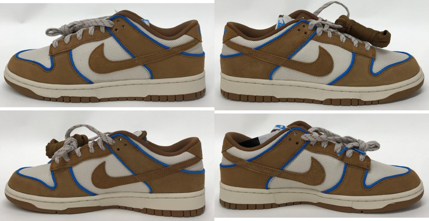 NIKE Dunk Low Retro PRM Light British Tan Sneakers Size 28.0