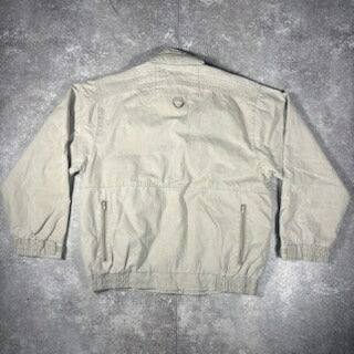 EDDIE BAUER 80s 90s Vintage Fishing Jacket Beige Size M