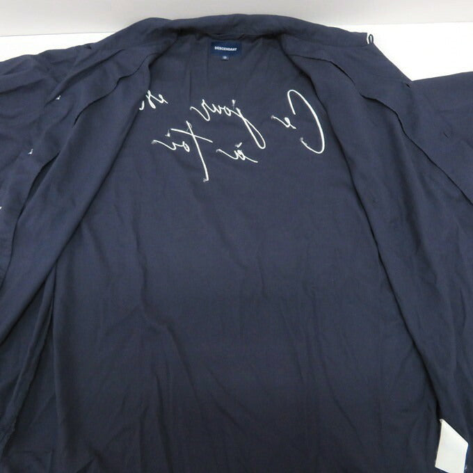 DESCENDANT Achieve Rayon Open Collar Shirt Navy Size 3