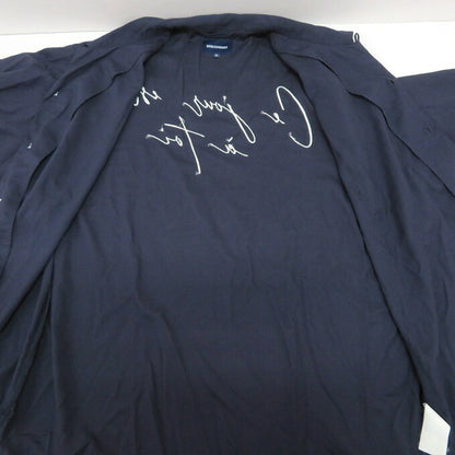 DESCENDANT Achieve Rayon Open Collar Shirt Navy Size 3