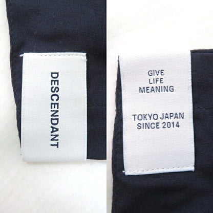 DESCENDANT Achieve Rayon Open Collar Shirt Navy Size 3