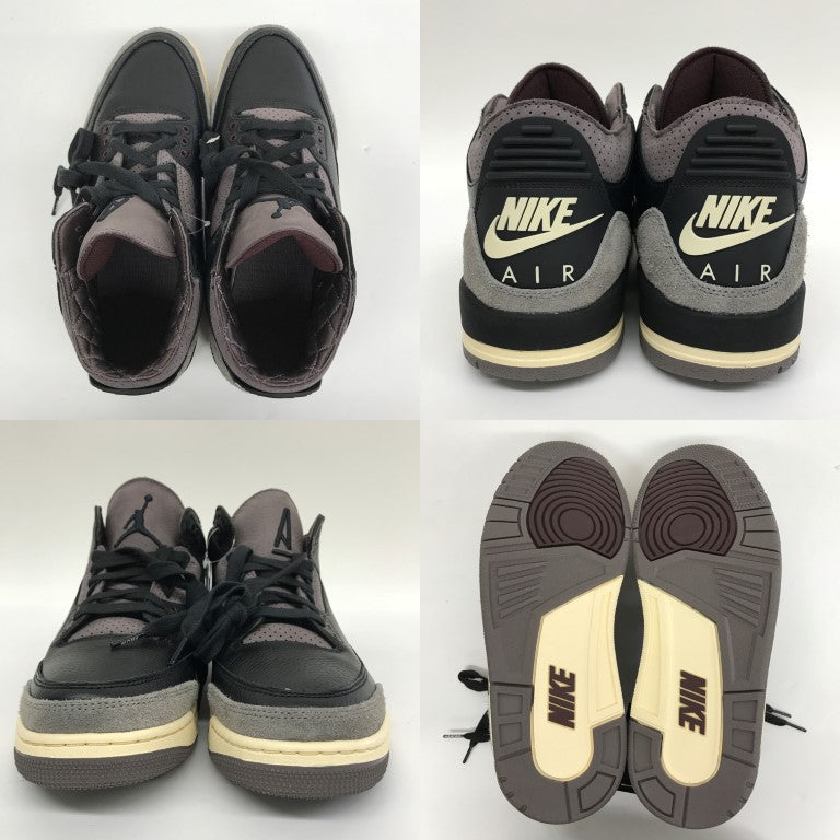 NIKE WMNS AIR JORDAN 3 Retro OG SP Black Sneakers Size 29.0