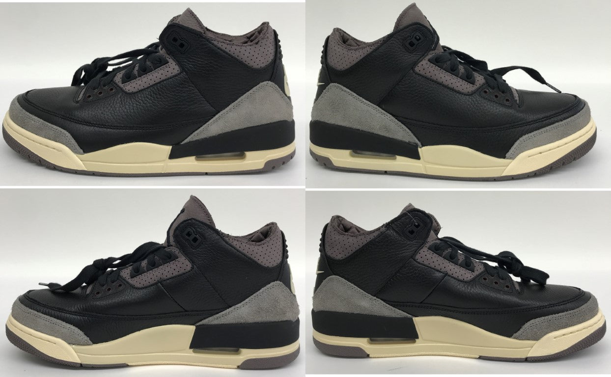 NIKE WMNS AIR JORDAN 3 Retro OG SP Black Sneakers Size 29.0