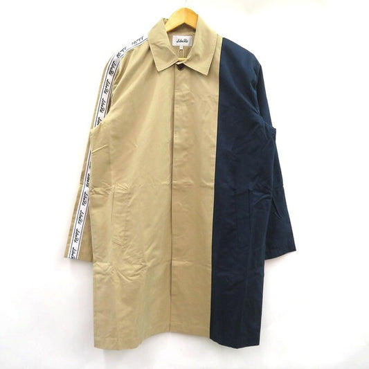 LIBERE Cut Mac Bicolor Coat Beige/Navy Size 1