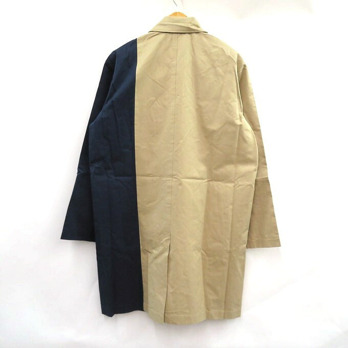 LIBERE Cut Mac Bicolor Coat Beige/Navy Size 1