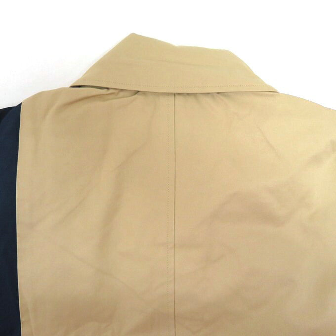 LIBERE Cut Mac Bicolor Coat Beige/Navy Size 1