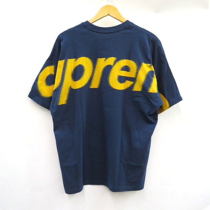 Supreme 25SS Intarsia Short Sleeve T-Shirt Navy Size S