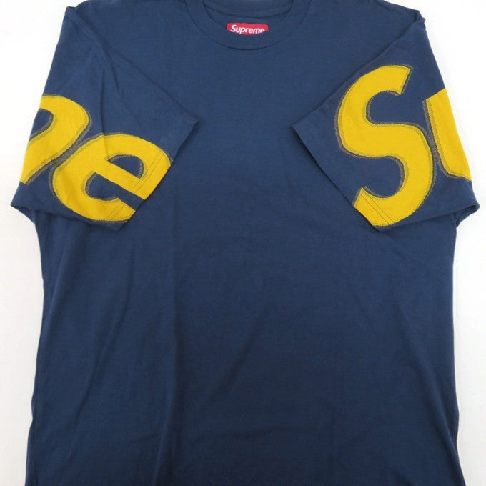 Supreme 25SS Intarsia Short Sleeve T-Shirt Navy Size S