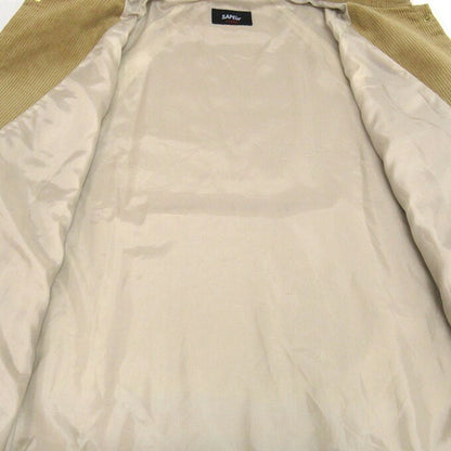 SAPEur Corduroy Jacket Beige Size XL