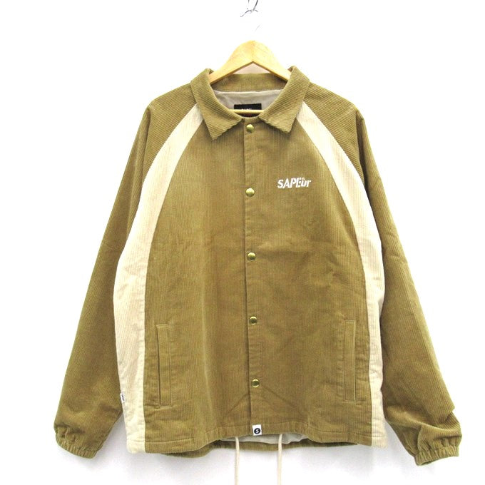 SAPEur Corduroy Jacket Beige Size XL