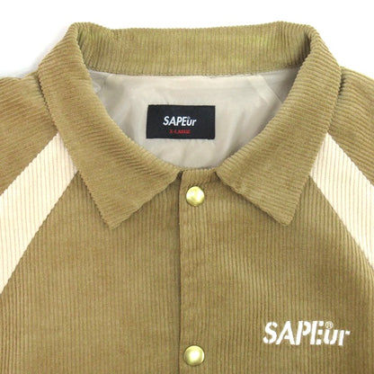 SAPEur Corduroy Jacket Beige Size XL