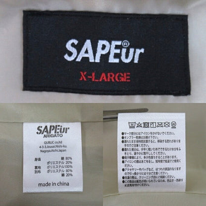 SAPEur Corduroy Jacket Beige Size XL