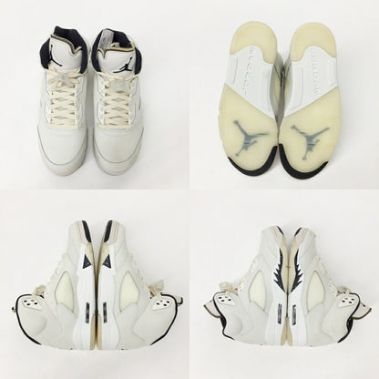 NIKE AIR JORDAN 5 Retro SE White Sneakers Size 9