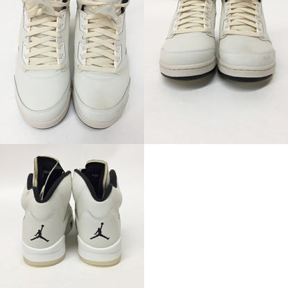 NIKE AIR JORDAN 5 Retro SE White Sneakers Size 9