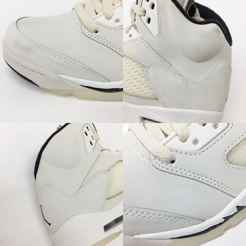 NIKE AIR JORDAN 5 Retro SE White Sneakers Size 9