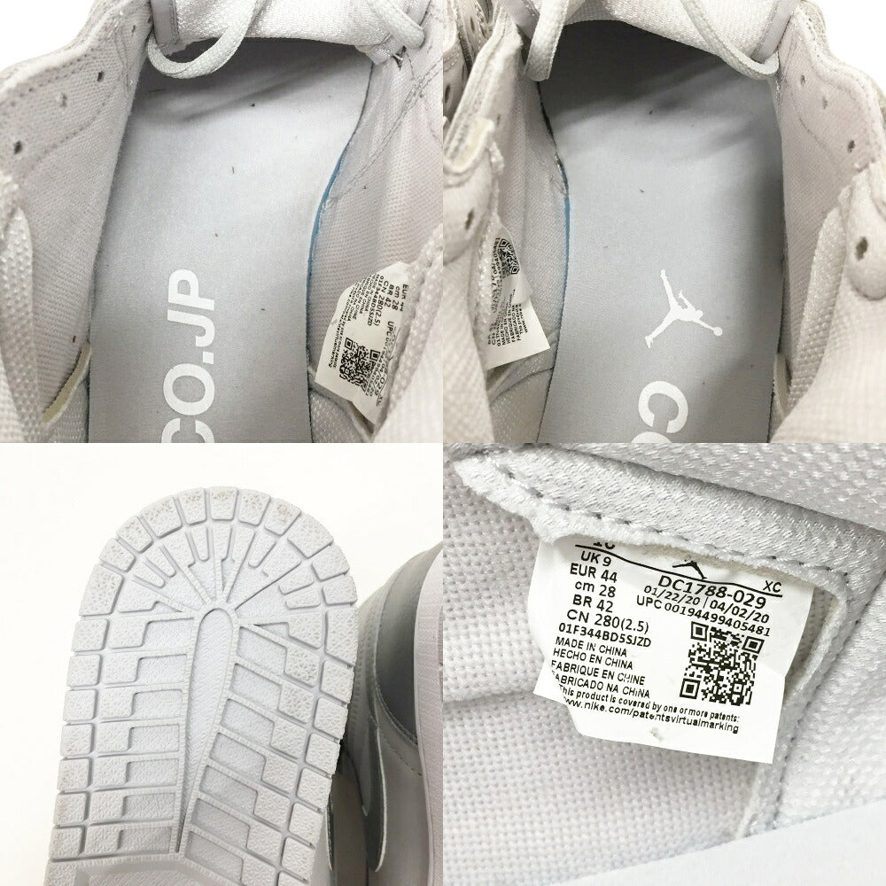 NIKE AIR JORDAN 1 High OG CO JP Silver Sneakers Size 10
