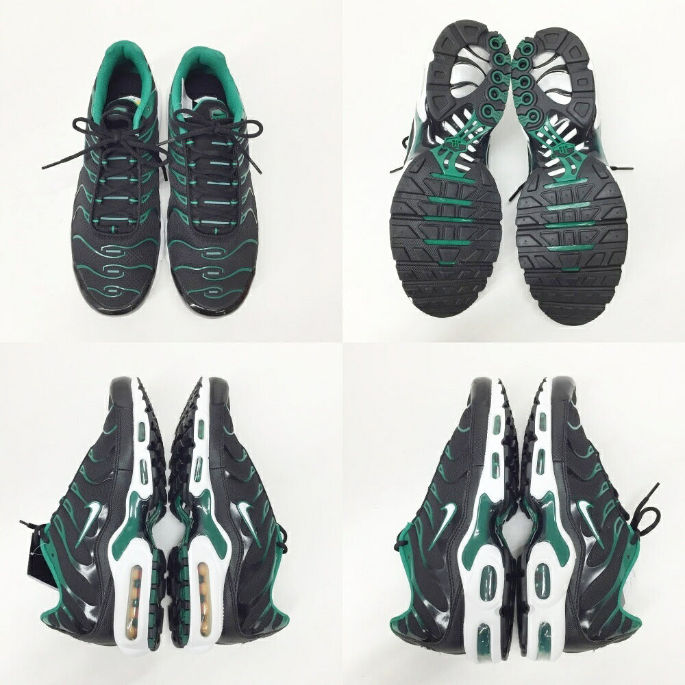 NIKE Air Max Plus Black Green Sneakers Size 11