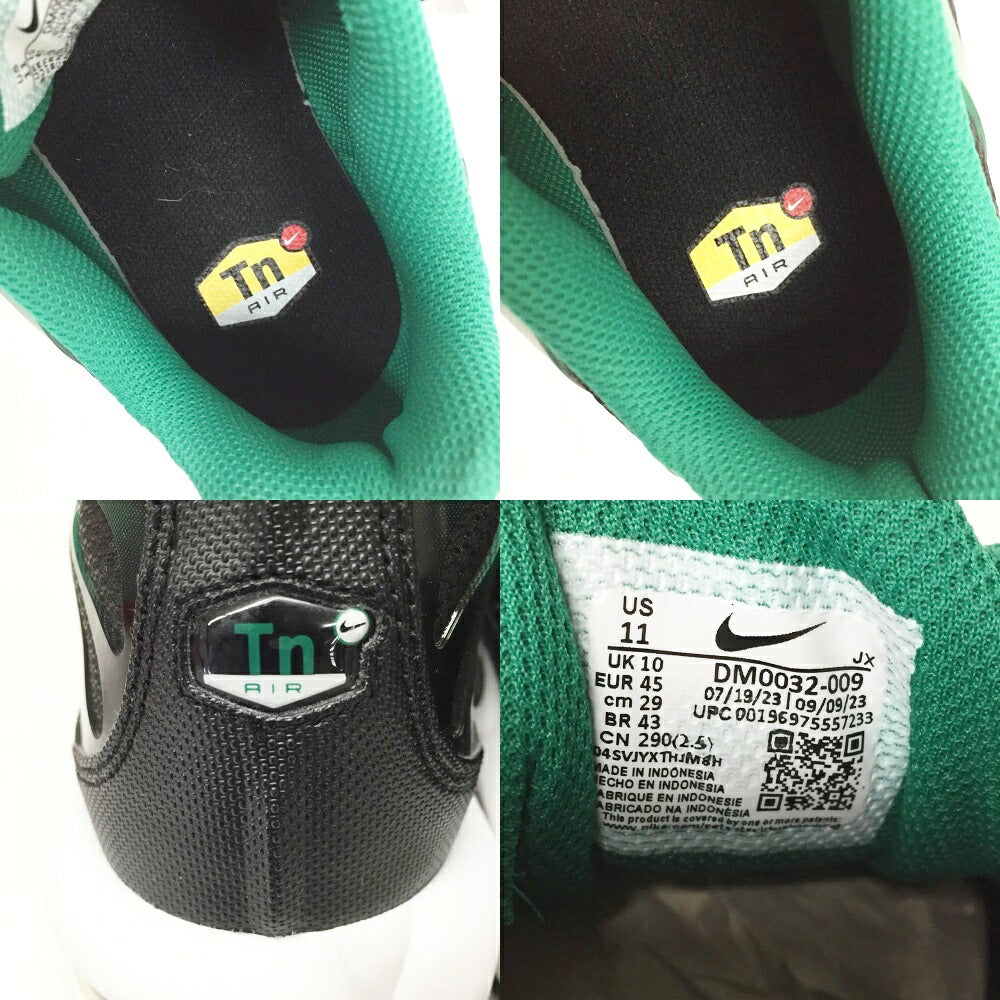 NIKE Air Max Plus Black Green Sneakers Size 11