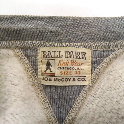 JOE McCOY Ball Park Sweat Hoodie Gray Size 32
