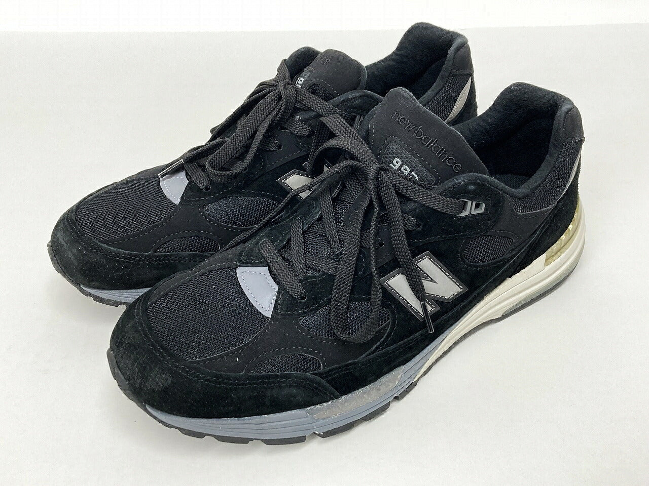 New Balance M992BL Black Sneakers Size 29cm