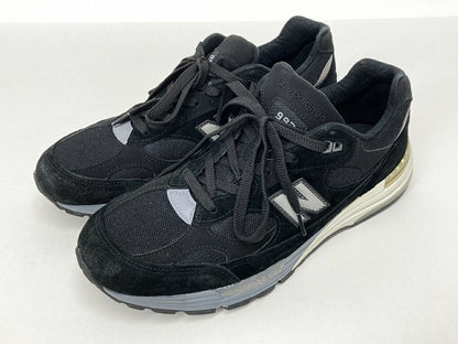 New Balance M992BL Black Sneakers Size 29cm