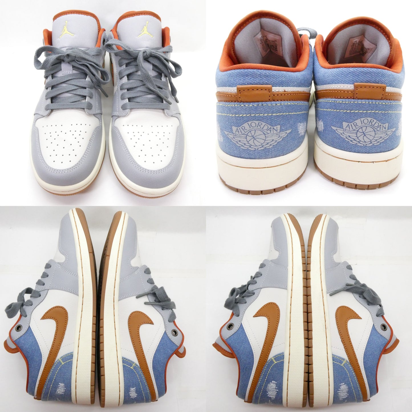 NIKE WMNS Air Jordan 1 Low Phantom Denim Sneakers