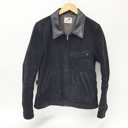 GANGSTERVILLE Horse Hide Nubuck Jacket Black Size S