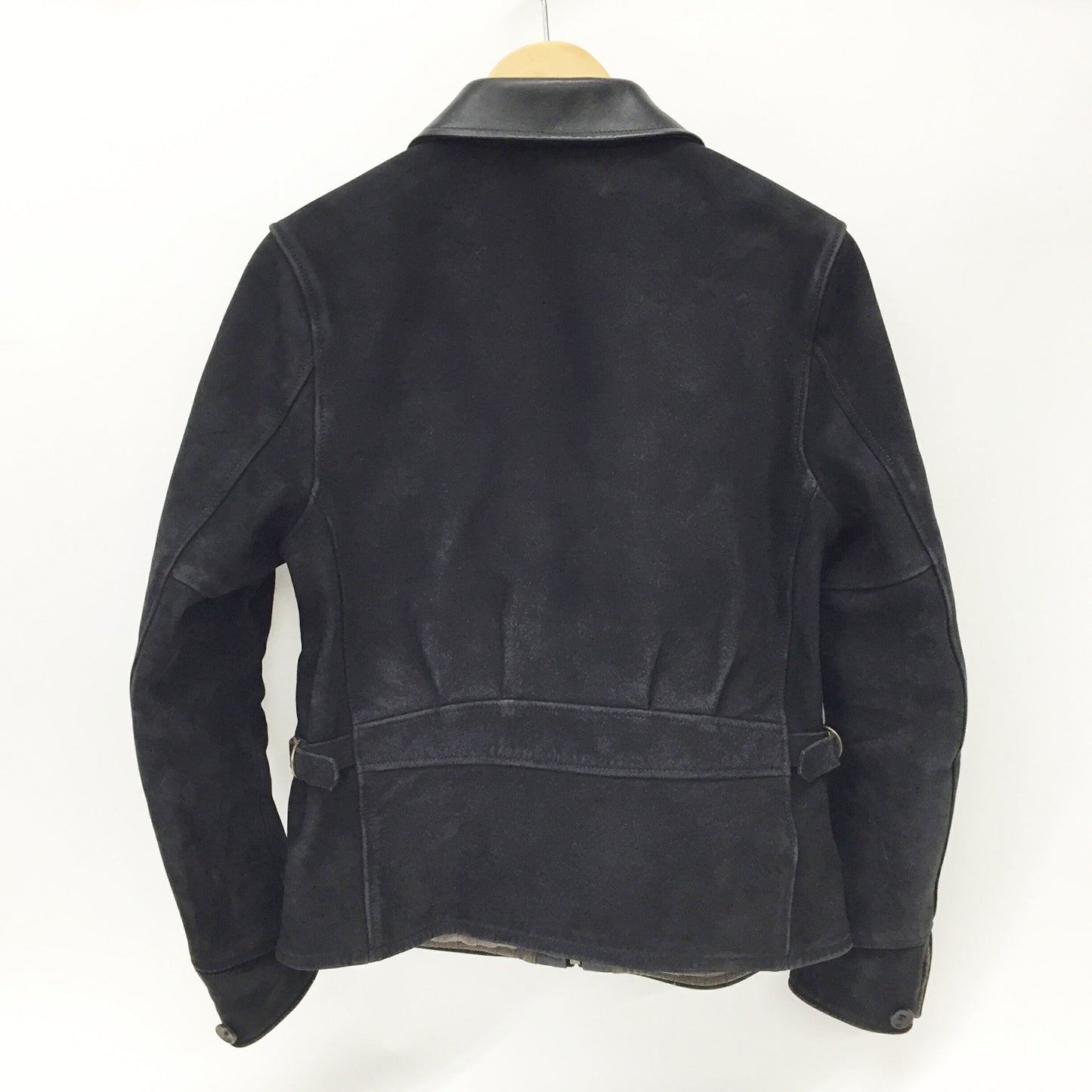 GANGSTERVILLE Horse Hide Nubuck Jacket Black Size S