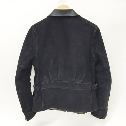GANGSTERVILLE Horse Hide Nubuck Jacket Black Size S