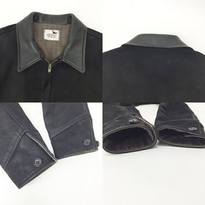 GANGSTERVILLE Horse Hide Nubuck Jacket Black Size S