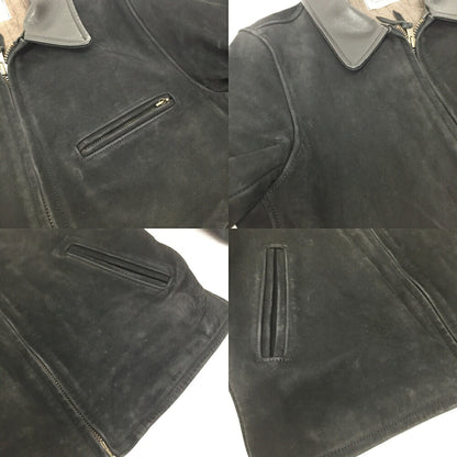 GANGSTERVILLE Horse Hide Nubuck Jacket Black Size S