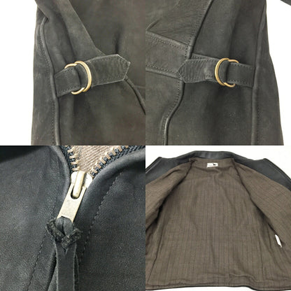 GANGSTERVILLE Horse Hide Nubuck Jacket Black Size S