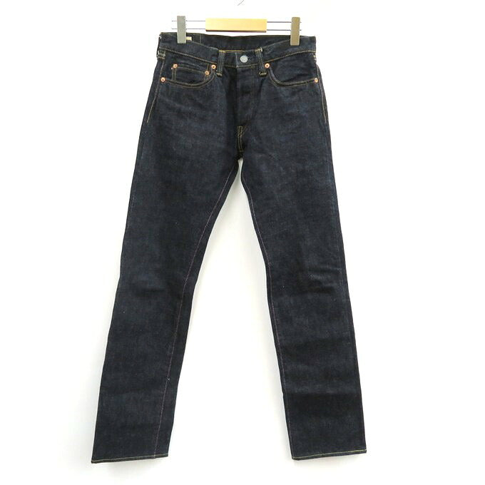 MOMOTARO JEANS Button Fly Slim Straight Jeans Indigo Size 29
