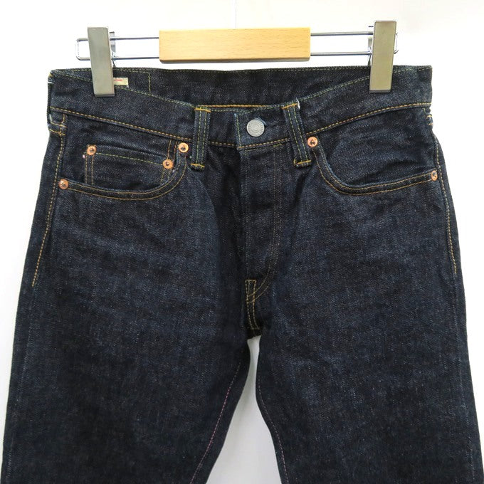 MOMOTARO JEANS Button Fly Slim Straight Jeans Indigo Size 29