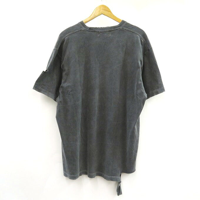 KIDILL LHP CHIMI MORYO Print T-Shirt Black Overdye Size XL