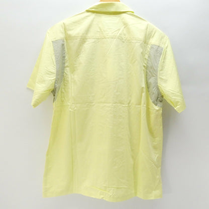 LIBERE Oversized Bowling Open Collar Lemon Yellow Shirt Size S