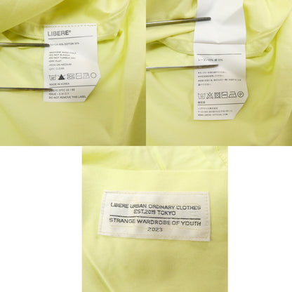 LIBERE Oversized Bowling Open Collar Lemon Yellow Shirt Size S