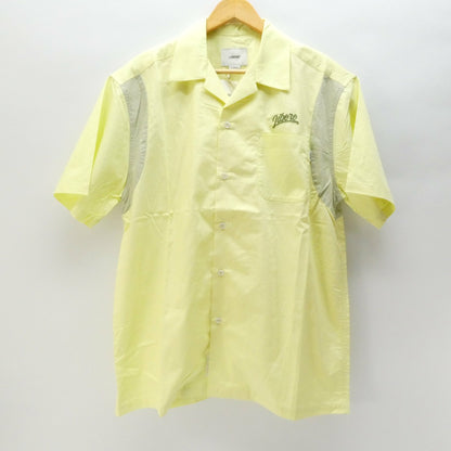 LIBERE Oversized Bowling Open Collar Lemon Yellow Shirt Size S