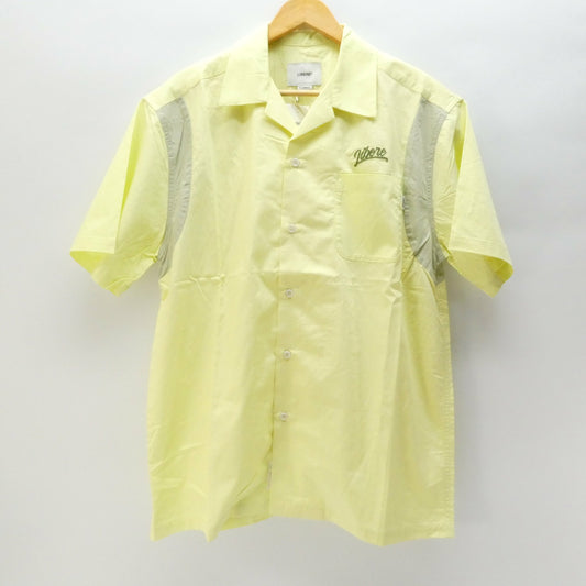 LIBERE Oversized Bowling Open Collar Lemon Yellow Shirt Size S
