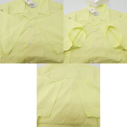 LIBERE Oversized Bowling Open Collar Lemon Yellow Shirt Size S