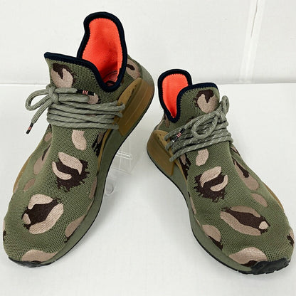 adidas Pharrell Williams HU NMD Olive Sneakers Size 27.5cm