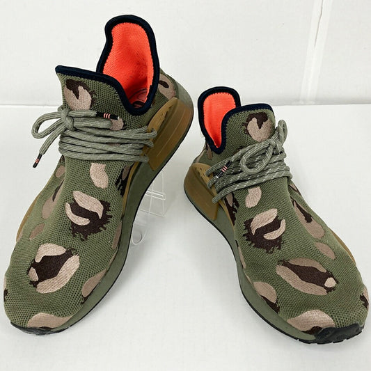 adidas Pharrell Williams HU NMD Olive Sneakers Size 27.5cm