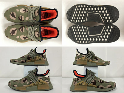 adidas Pharrell Williams HU NMD Olive Sneakers Size 27.5cm