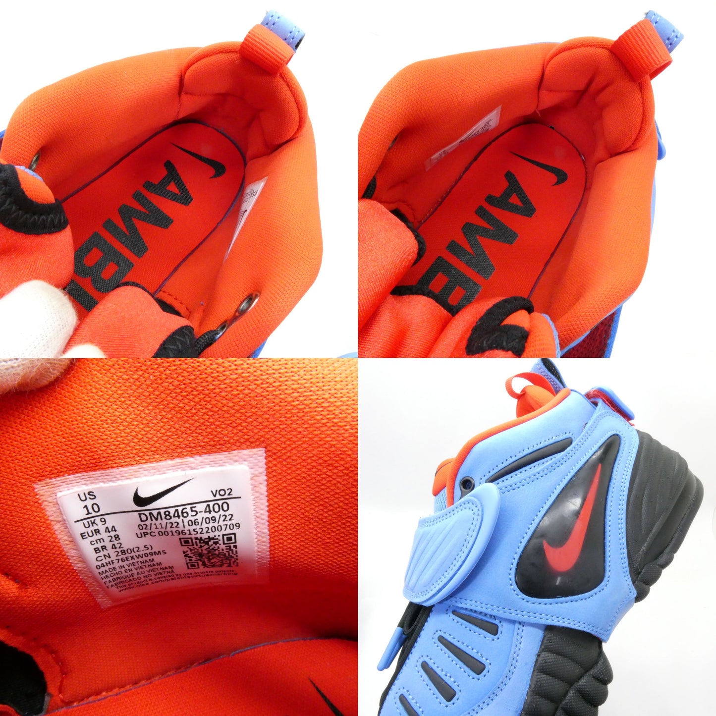 AMBUSH x NIKE Air Adjust Force SP Blue Sneakers Size 28cm
