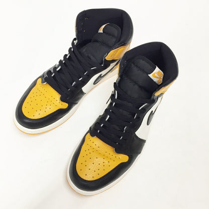 NIKE Air Jordan 1 Retro High OG Taxi Black Sneakers Size 12