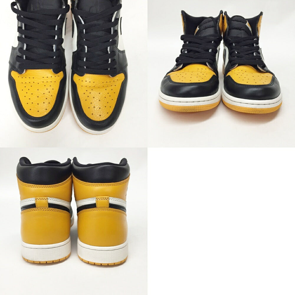 NIKE Air Jordan 1 Retro High OG Taxi Black Sneakers Size 12