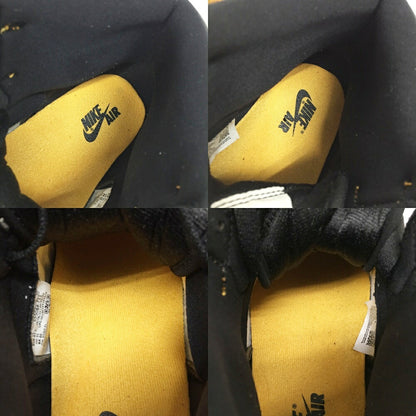 NIKE Air Jordan 1 Retro High OG Taxi Black Sneakers Size 12